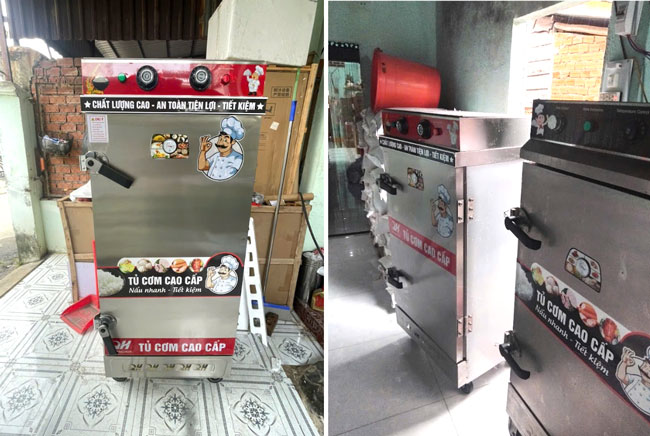 Khách feedback tủ cơm 12 khay điện