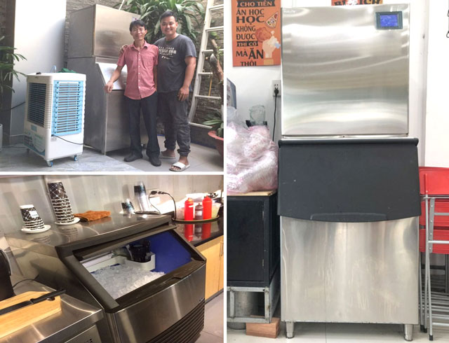 Ảnh thực tế máy làm đá
