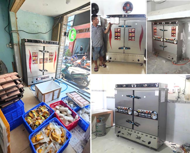 Tủ cơm 24 khay điện gas giá tốt tại Quang Huy