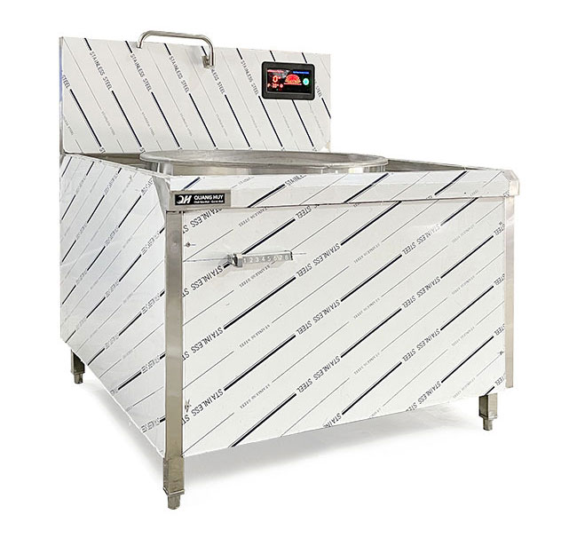 Bếp xào điện từ 1 họng liền chảo 1m1 tiện ích