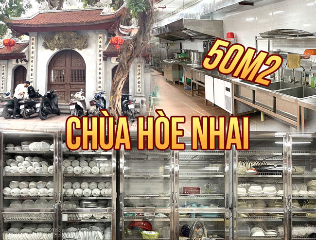 Dự án thi công bếp Chùa Hòe Nhai