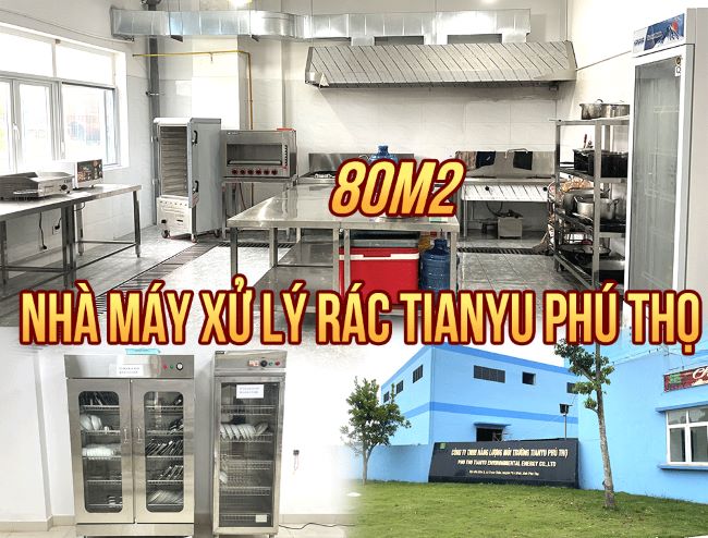 dự án thi công bếp Nhà máy xử lý rác Tianyu Phú Thọ