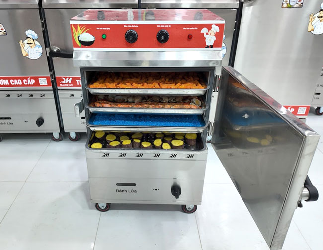 Tủ hấp cơm 10kg Quang Huy