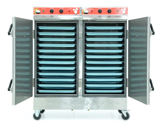 Tủ cơm inox 24 khay