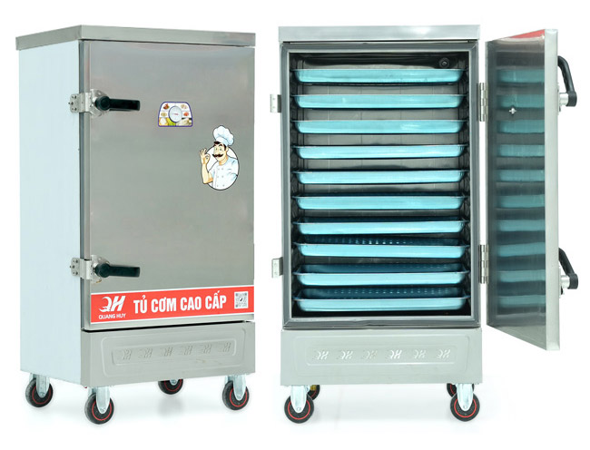 Tủ cơm inox 10 khay