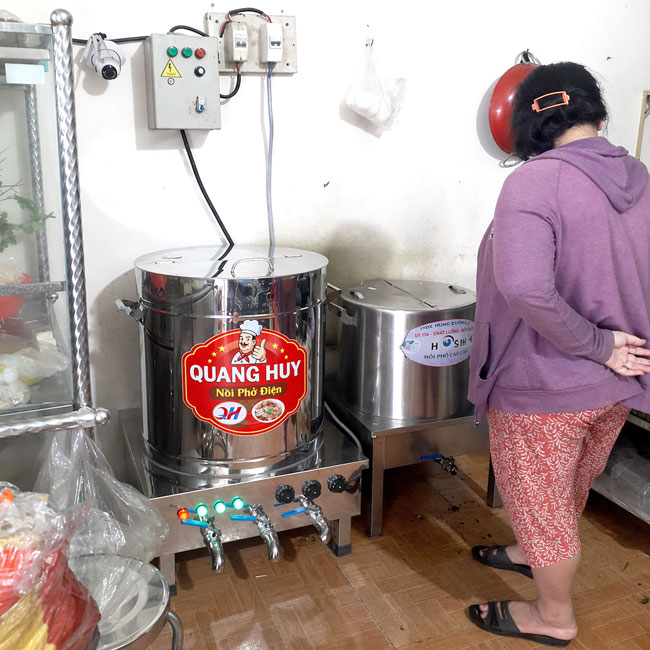 Nồi điện nấu phở 150L 3 ngăn