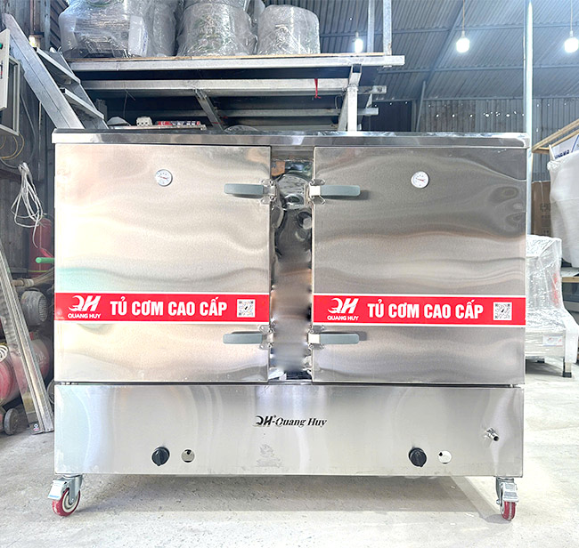 Tủ cơm công nghiệp 16 khay điện gas thường