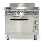 Bếp Âu 4 họng công nghiệp mặt từ có lò vi sóng