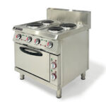 Bếp Âu 4 họng công nghiệp mặt từ có lò vi sóng