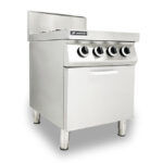 Bếp Âu 4 họng công nghiệp mặt gas có lò vi sóng