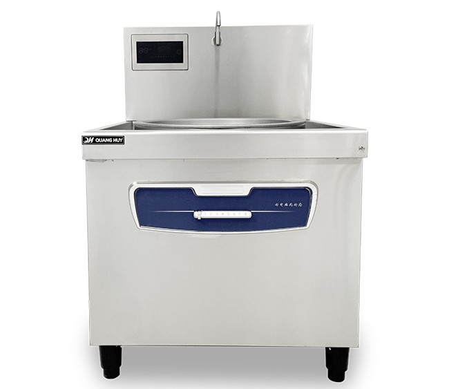 Bếp xào điện từ 1 họng liền chảo 0.8m