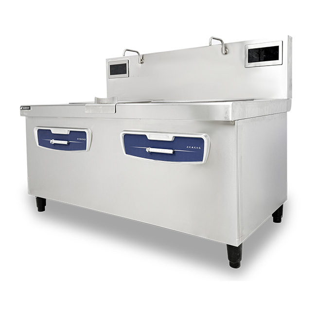 Bếp xào điện từ 2 họng liền chảo 1m6