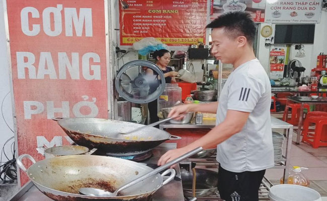 Mô hình quán cơm rang phở bò