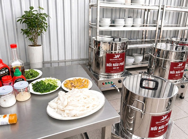 Thiết bị nồi nấu phở