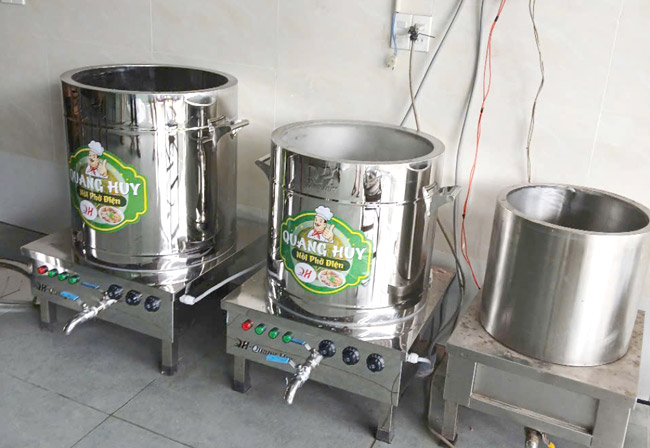 Nồi phở điện chất liệu inox 304