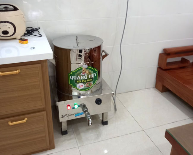 Nồi trụng/ chần phở, rau, thịt