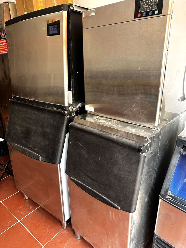 Máy đá viên 200kg cũ không có linh kiện thay thế