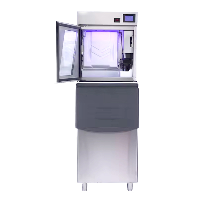 Máy làm đá viên có kính 180kg