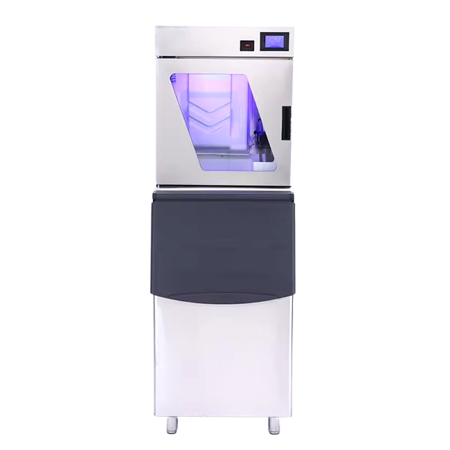 Máy làm đá viên có kính 300kg