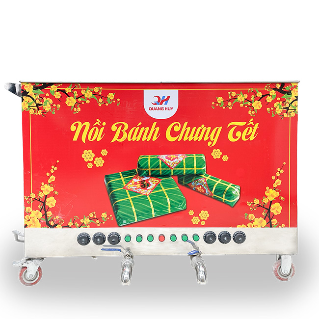 Nồi Bánh Chưng 500L Luộc từ 200 Chiếc/Mẻ Chỉ 7 Giờ