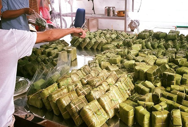 Nồi điện nấu bánh chưng 500L đáp ứng năng suất cao