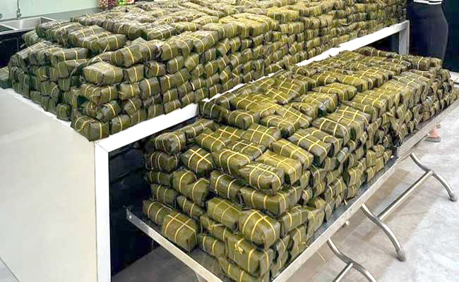 Nồi 500L nấu số lượng lớn bánh chưng mỗi mẻ