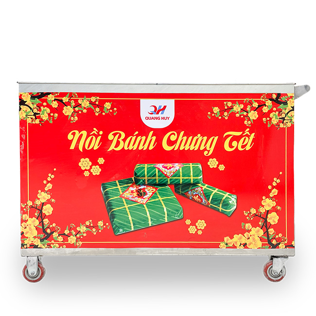 Nồi Bánh Chưng 500L Luộc từ 200 Chiếc/Mẻ Chỉ 7 Giờ