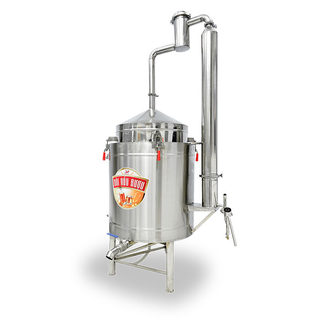 Nồi nấu rượu bằng điện từ 100kg gạo/mẻ NNR100
