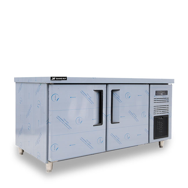 Tủ đông bàn chặt 350L làm lạnh quạt gió