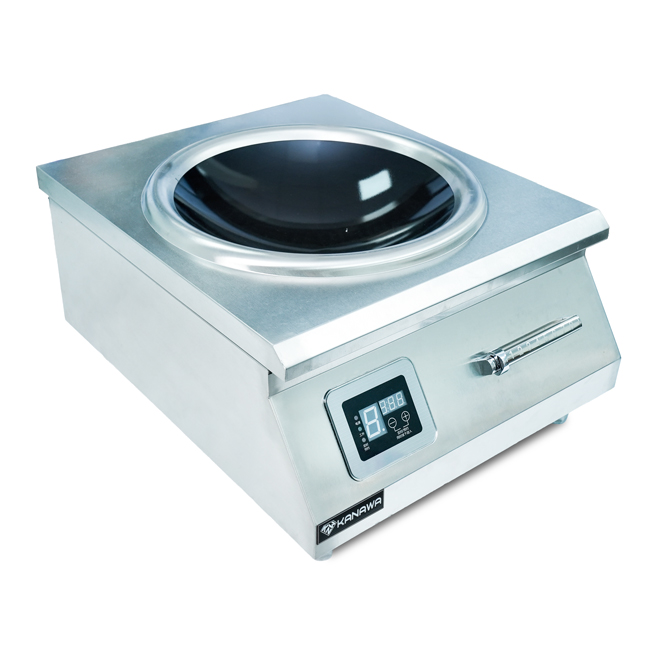 Bếp từ công nghiệp 8000W mặt lõm TML08 Kanawa