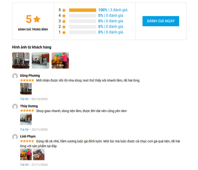 Đọc feedback trước khi chọn mua