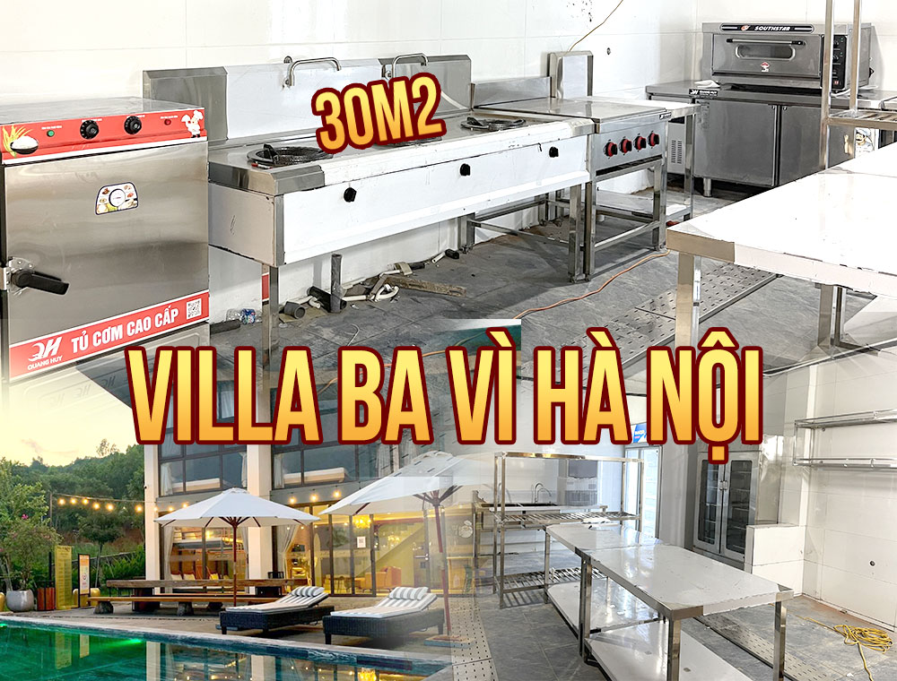 Dự án thi công bếp Villa Ba Vì Hà Nội