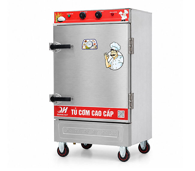Giá trị tủ nấu cơm 8 khay điện inox 304 mang lại