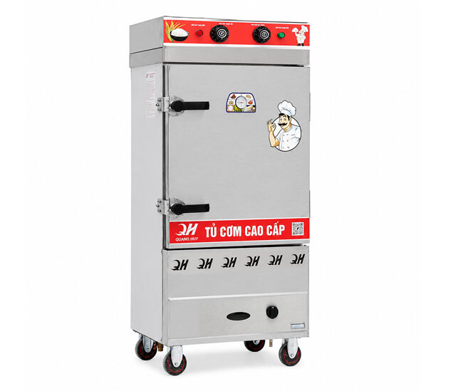 Hướng dẫn sử dụng tủ cơm điện gas 8 khay inox 201