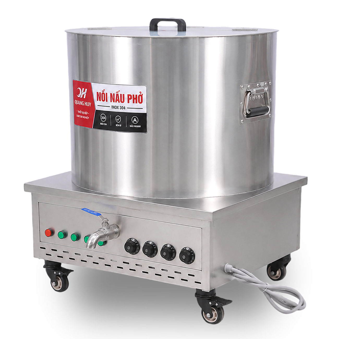 Nồi nấu phở 200 lít inox 304 NP200-X