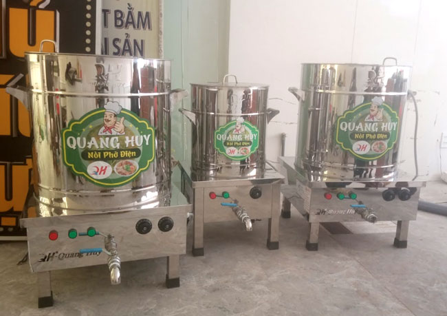 Bộ 3 nồi nấu phở bằng điện 30 - 70 - 100L