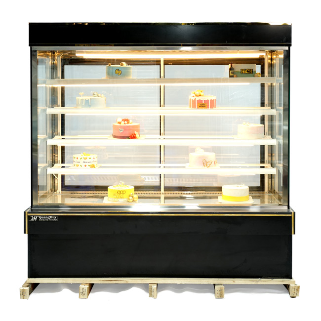 Tủ bánh kem 1m5 kính vuông cửa sau phù hợp với mô hình nào