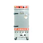 Tủ cơm công nghiệp điện gas 10 khay inox 201 TC10DGL-NK