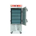 Tủ cơm công nghiệp điện gas 10 khay inox 304 TC10DGL-VN