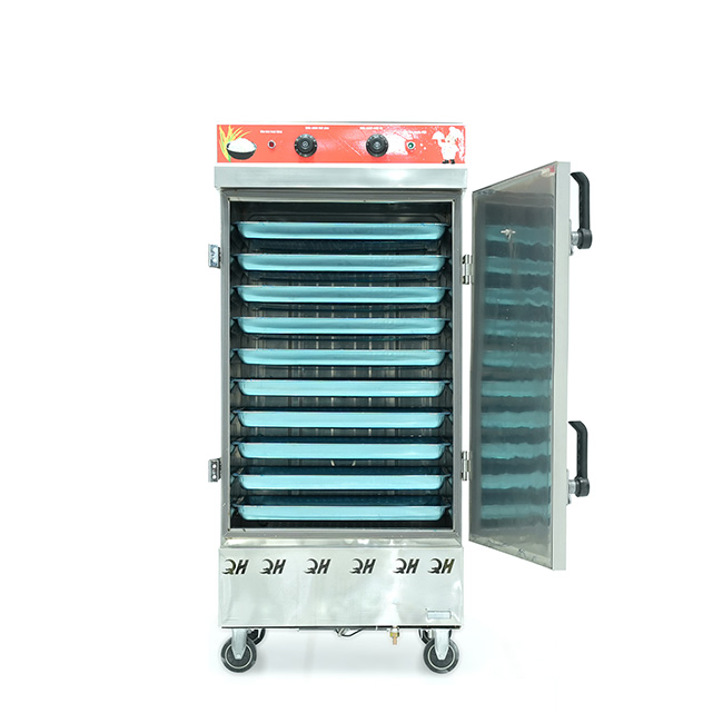 Tủ cơm công nghiệp điện 10 khay inox 201 TC10DL-NK