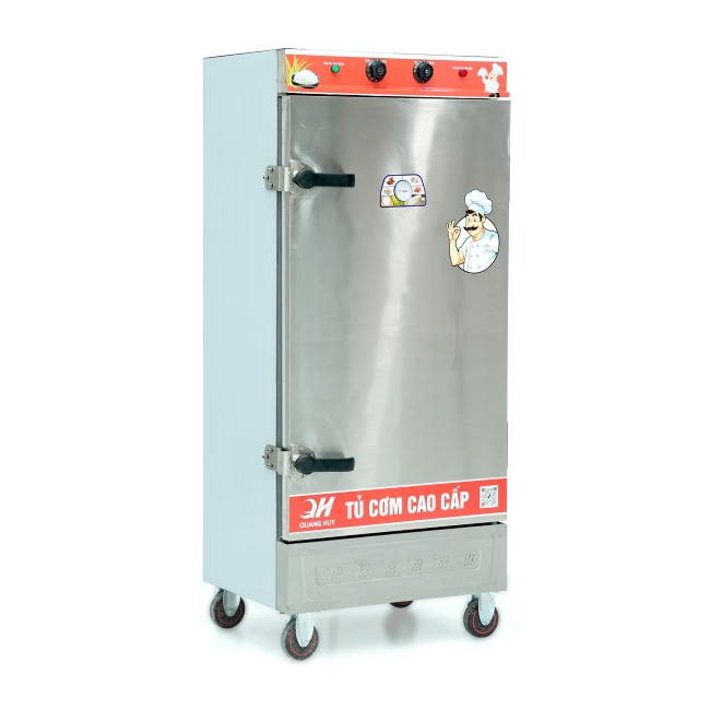 Tủ cơm công nghiệp điện 12 khay inox 304 TC12DL-VN