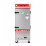 Tủ cơm công nghiệp điện gas 12 khay inox 304 TC12DGL-VN
