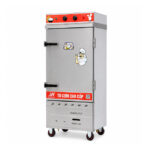 Tủ cơm công nghiệp điện gas 12 khay inox 304 TC12DGL-VN
