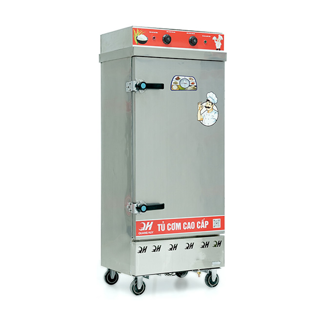 Tủ cơm công nghiệp điện 12 khay inox 201 TC12DL-NK