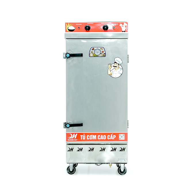 Tủ cơm công nghiệp điện 12 khay inox 201 TC12DL-NK