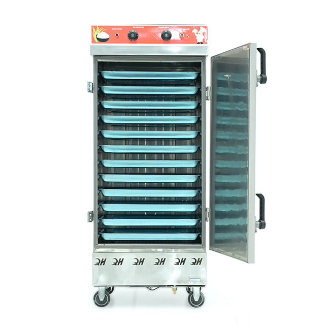 Tủ cơm công nghiệp điện 12 khay inox 201 TC12DL-NK