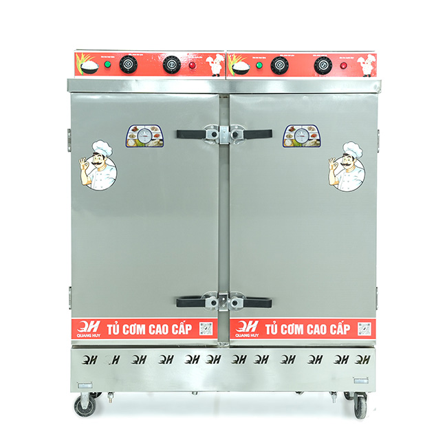 Tủ cơm công nghiệp điện 24 khay inox 201 TC24DL-NK