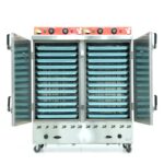 Tủ cơm công nghiệp điện gas 24 khay inox 201 TC24DGL-NK