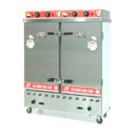 Tủ cơm công nghiệp điện gas 24 khay inox 201 TC24DGL-NK