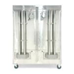Tủ cơm công nghiệp điện gas 24 khay inox 304 TC24DGL-VN